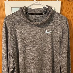 Nike running long sleeve hidden shoulder pocket